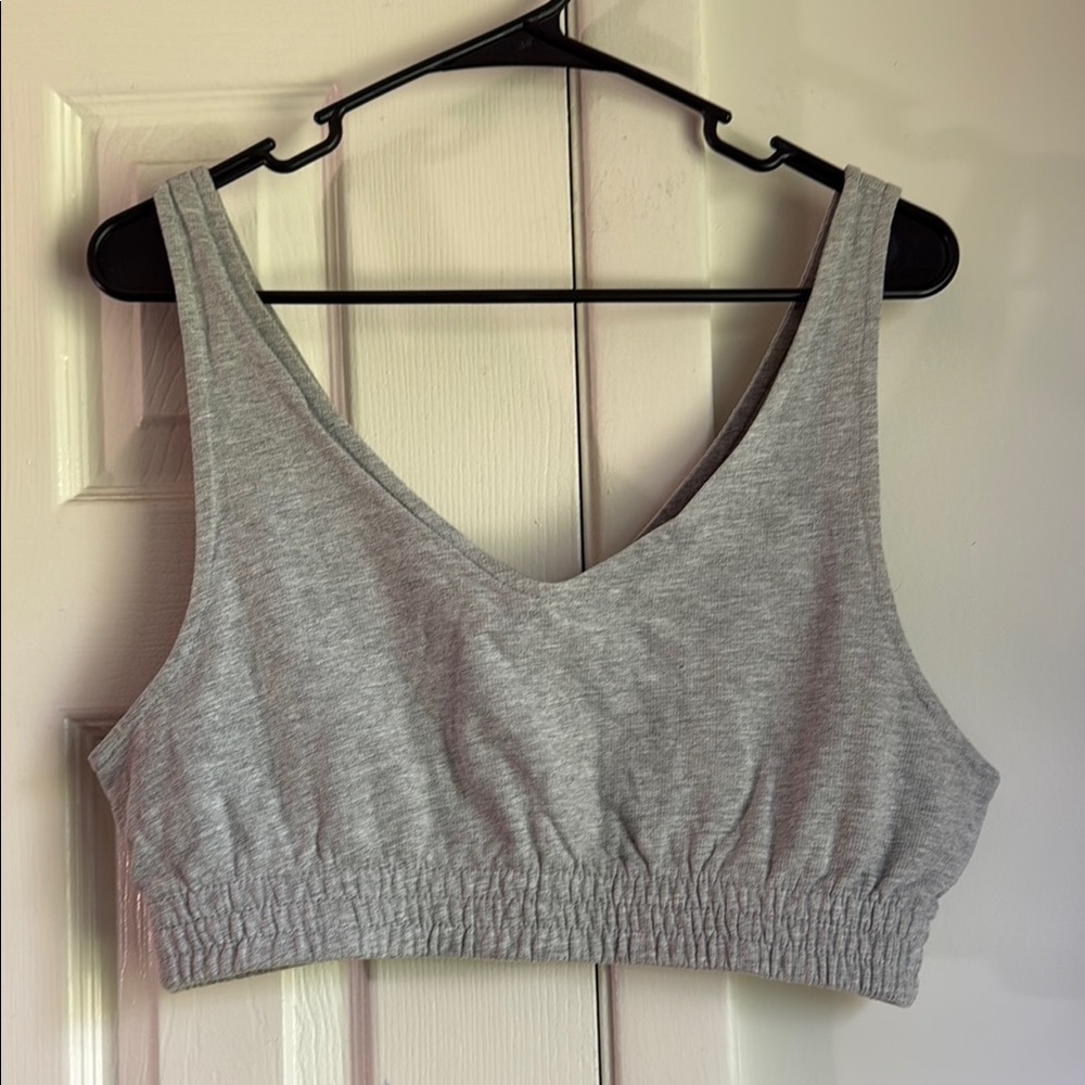 Gray Women's Crop Top